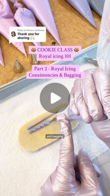 Ashley Marquez on Instagram: "💕 RECIPE is in Part 1! 🎨Tomorrow’s
lesson is COLORING royal icing (and bagging) - start to finish!
• 
🖤SUPPLIES: Cookie cutter, recipe, spatula, & piping bags from www.CrumbsCutters.com 🔗
..
#cookiedecorating#cookiesofinstagram #royalicing #edibleglitter #cookier #cookieartist #cookiedesigner#cookietutorial #tutorial #royalicingrecipe #beginnercookiedecorating #howtodecoratecookies" Dye Free Royal Icing, Royal Icing Videos Tutorials, How To Pipe Royal Icing On Cookies, Royal Icing Tools, Royal Icing Recipe Videos, Royal Icing Piping Techniques, How To Decorate Cookies With Royal Icing, Iced Sugar Cookie Recipe, Stiff Royal Icing