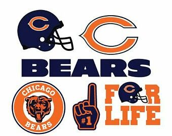 Chicago Bears Svg Cricut, Chicago Bears Logo Svg Free, Chicago Bears Shirt Ideas, Bears Chicago, Chicago Bears Logo, Nfl Logos, Bears Logo, 1985 Chicago Bears, Mlb Logos