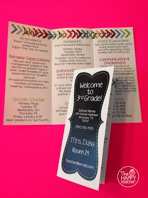 Back To School Brochure, Curriculum Night, Teacher Brochure, Meet The Teacher Night, School Brochure, Meet The Teacher Template, Rainbow Names, Christian Activities, Brochure Ideas