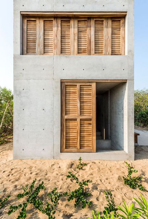 Casa Wabi, Fasad Design, Concrete Houses, Concrete Home, Micro House, Casa Container, Concrete House, Inspire Me Home Decor, Tiny House Design