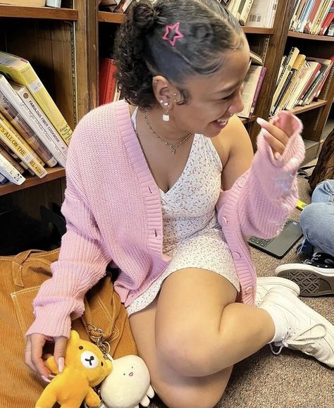 Axaila On Instagram, Girly Aesthetic Black Women, Casual Girly Outfits Summer, Girly Alt Outfits, Axaila Outfit, Cutesy Aesthetic Outfits, Babydoll Aesthetic Outfits, Coquette Black Women, Cutsey Outfits