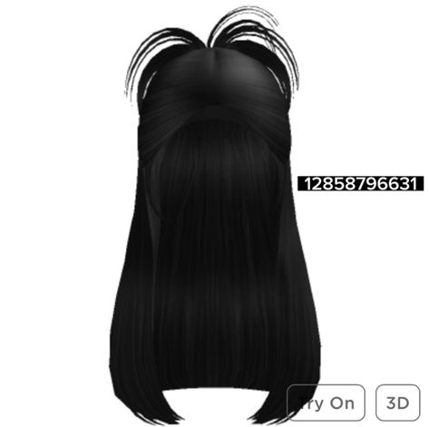 Roblox Hair Ids Black, Hair Codes Black, Roblox Black Hair Codes, Black Hair Codes, Diy Nose Rings, Yk2 Aesthetic, Black Hair Id Roblox, Emo Outfit Ideas, Brown Hair Roblox