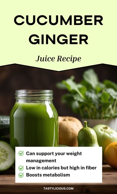 cucumber ginger juice recipe ideas green juice ideas juice cleanse ingredients 3 day juice cleanse diet green juice recipes for weight loss detox juice cleanse colon cleanse recipe smoothie fat burning Ginger Juicing Recipes, Ginger Juice Recipe, Juice Cleanse Diet, Ginger Juice Benefits, Cold Pressed Juice Recipes, Cucumber Juice Benefits, Healthy Green Juice, Cleanse Colon, Juice Ideas