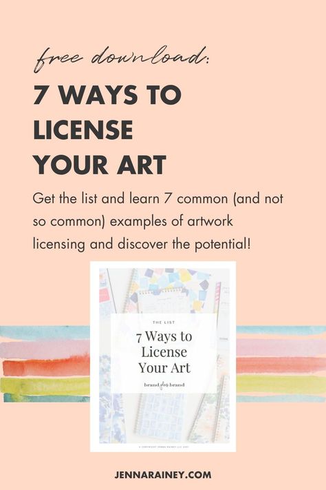 Art Licensing Sell Sheet, Jenna Rainey, Licensing Art, Art Studio Room, Art Biz, Sell My Art, Artist Business, Selling Art Online, Sell Art