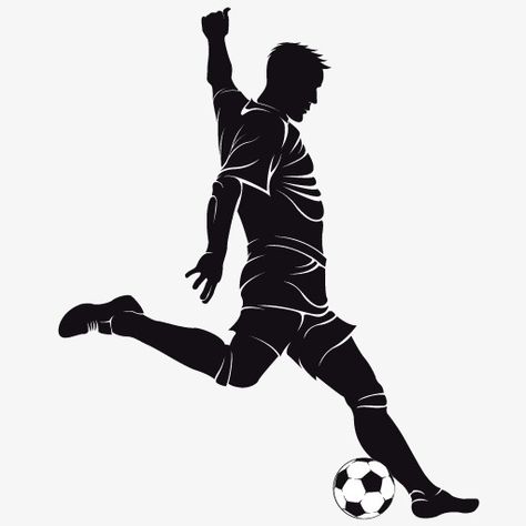 Soccer Silhouette, Soccer Tattoos, Soccer Artwork, Football Logo Design, Real Madrid Logo, Football App, Idee Cricut, Man Vector, Football Icon