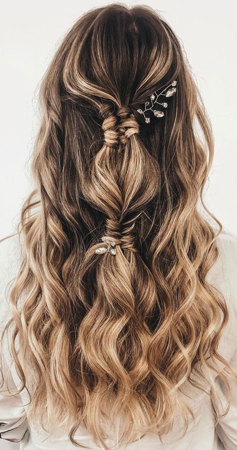 Boho Braided Hairstyles Half Up, Half Up Half Down Boho Braid, Princes Hairstyle, Braided Halo Half Up Half Down, How To Boho Braid Half Up, Boho Fishtail Braid Half Up, Boho Wedding Hairstyles, Infinity Braids, Everyday Hairstyle