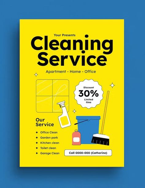 Modern Cleaning Service Flyer Design AI, PSD Cleaning Service Flyer Design, Spring Cleaning Poster, Cleaning Services Flyer, Service Flyer Design, Design Booklet, Cleaning Flyers, Cleaning Service Flyer, Family Reunion Planning, Graphic Design Tutorials Learning