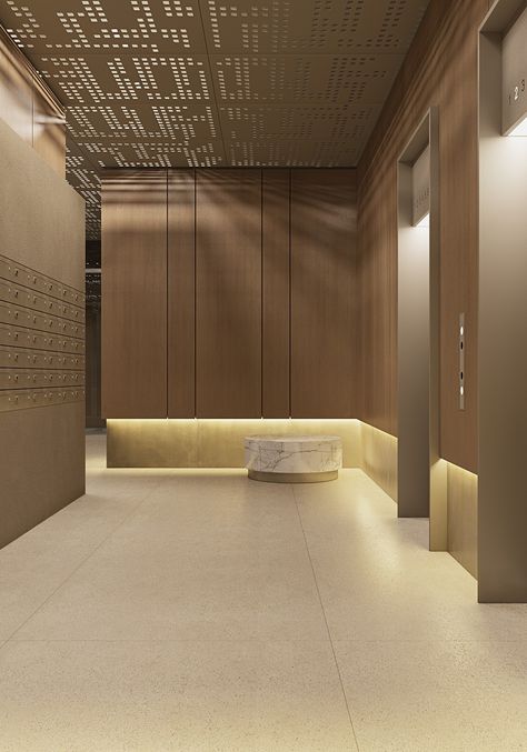 Luxury Corridor Design, Musholla Design, Lift Interior Design, Luxury Lobby Interior Design, Apartment Lobby Interior Design, Luxury Parking, Apartment Building Lobby, Modern Classic Wall, Lift Lobby Design