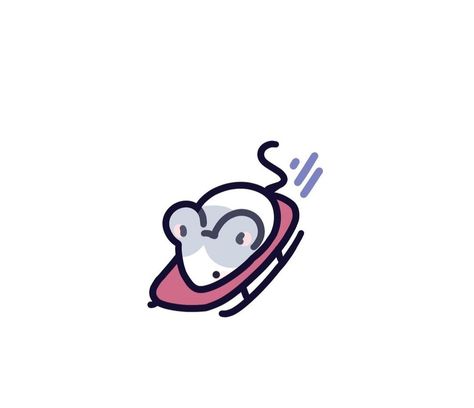 Rat Cute Drawing, Kawaii Rats, Cute Rats Drawing, Rat Draw, Rat Drawn Cute, Rat Doodle, Cute Mouse Drawing, Mouse Doodle, Rat Sticker