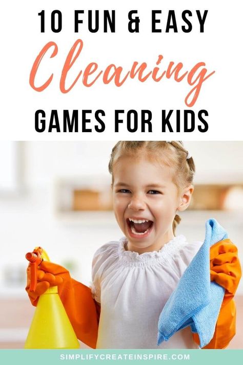 Add fun to the weekly chores with these cleaning games to motivate even the most stubborn child to get their tasks done! Make cleaning fun for your kids with these easy games that will get them laughing while they clean their mess and do their chores. 10 easy cleaning games to play as a family. Make Cleaning Fun, Cleaning Fun, Time For Kids, Cleaning Games, Clean Your Washing Machine, Cleaning Schedule Printable, To Be Read, Kids Cleaning, Cleaner Recipes