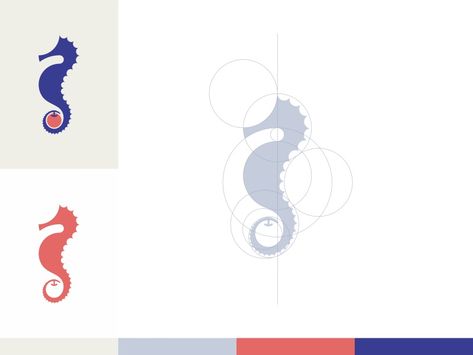 Seahorse - Apple Negative Space Logo Construction by MisterShot  #logo, #grid, #negativespace, #seahorse, #apple, Seahorse Logo, Logo Grid, Space Logo, Negative Space Logos, Horse Logo, Coloring Tutorial, Sea Horse, Construction Design, Logo Mark