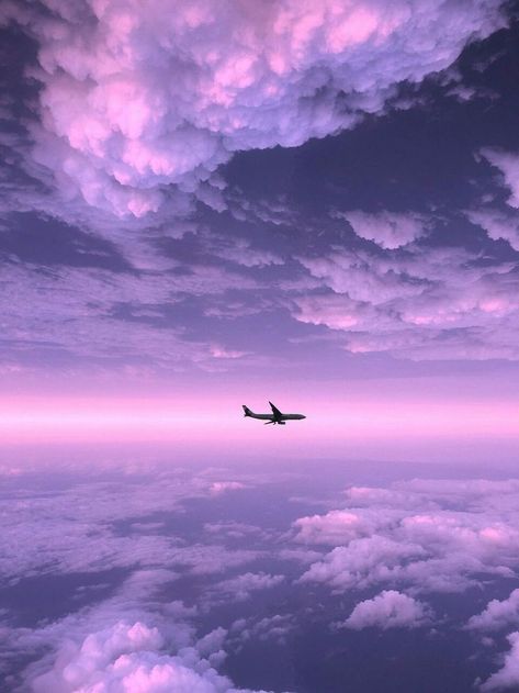 Flying High, The Sky, Purple, Blue