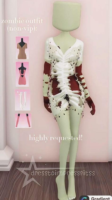 Zombie Dress, Stil Emo, Zombie Clothes, Fancy Dress Code, Vip Dress, Mode Grunge, Aesthetic Roblox Royale High Outfits, Combo Dress, Movies Outfit