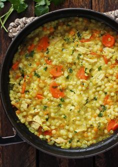 Cold Fighting Couscous Chicken Soup | SoupAddict.com - my favorite chicken noodle soup has lots of healthy ingredients, including ginger, garlic, and lemongrass, and it's bright and cheery flavor always makes me feel better. Couscous Chicken, Best Chicken Noodle Soup, Healthy Chicken Soup, Soup And Stew, Healthy Ingredients, Soup And Sandwich, Delicious Soup, Gumbo, Healthy Ingredient