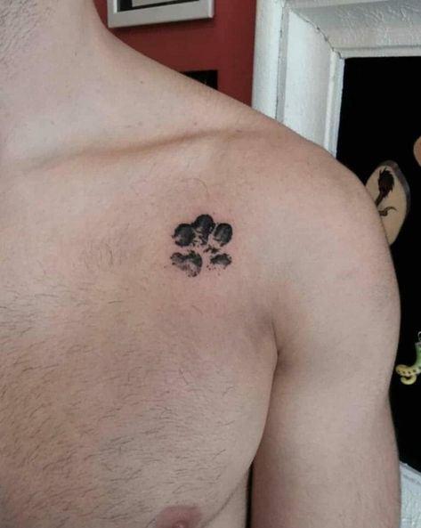 Dog Paw Tattoos, 24 Tattoo, Paw Tattoos, Tattoos Dog, Small Dog Tattoos, Dog Print Tattoo, Dog Memorial Tattoos, Pawprint Tattoo, Dog Paw Tattoo