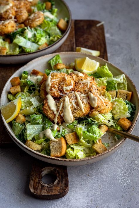 Air Fried Lemon Pepper Shrimp Caesar Salad - Dash of Mandi Air Fryer Salad, Shrimp Ceased Salad, Big Mac In A Bowl, Shrimp Caesar Salad, Big Mac Tacos, Mac Tacos, Lemon Pepper Shrimp, Big Mac Sauce, Mac Sauce