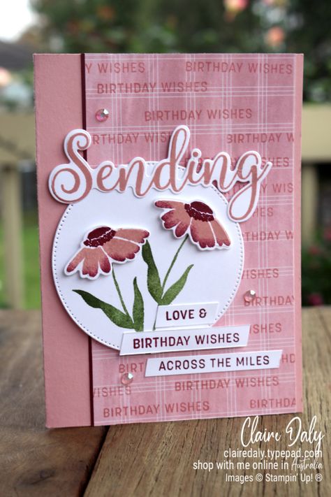 Stampin Up Female Birthday Card Ideas, Stampin Up Sending Smiles Card Ideas, Sending Stampin Up Cards, Sending Smiles Stampin Up 2022, Stampin Up Newest Cards 2023, Su Sending Smiles, Cards Handmade Stampin Up Ideas, Stampin Up Birthday Cards 2022, Su Sending Smiles Cards