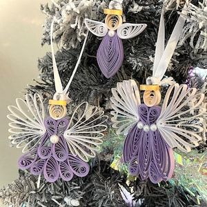 Quilling Inspiration, Christmas Colour Schemes, Paper Angel, Quilling Christmas, Quilling Tutorial, Angel Decor, Paper Quilling Designs, Christmas Color, Paper Ornaments