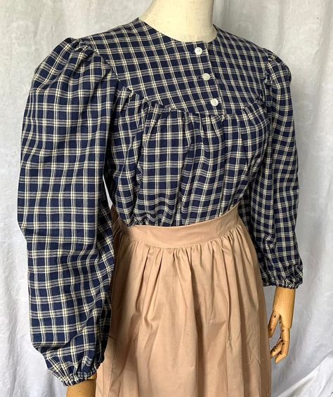 Canton Tx, Pioneer Trek, Western Frontier, Blouse Cotton, Due Date, Jewel Neckline, Historical Dresses, Women's Costumes, Blouse Pattern