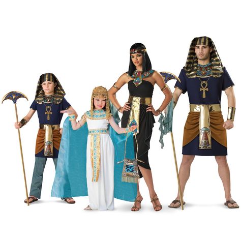 Egyptian family costume! Halloween Costumes Party City, Joseph Costume, Cheap Halloween Costumes, Masquerade Costumes, Unique Costumes, Couples Halloween, Festival Costumes, Group Halloween Costumes, Family Costumes