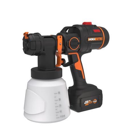 Worx NITRO 20V Cordless Paint Sprayer Power Share with Brushless Motor Hvlp Paint Sprayer, Paint Remover, Paint Sprayer, Historical Landmarks, Black & Decker, Brushless Motor, Exterior House Colors, Power Drill, Buses