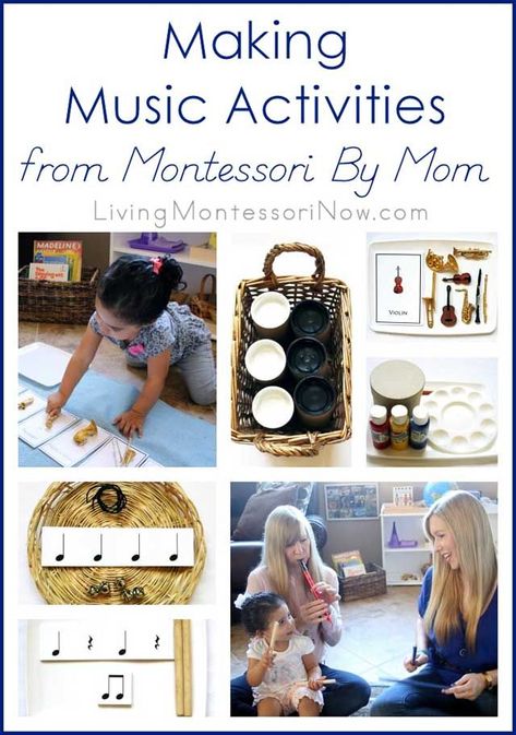 Lots of fun, hands-on music activities for ages 3-6, although many work for toddlers or elementary-age, too. Activities and YouTube video using materials from the Montessori By Mom Making Music Toolbox. Preschool Materials, Montessori Music, Elementary Montessori, Music Activities For Kids, Music Monday, Music For Toddlers, Kindergarten Music, Music Study, Montessori Elementary