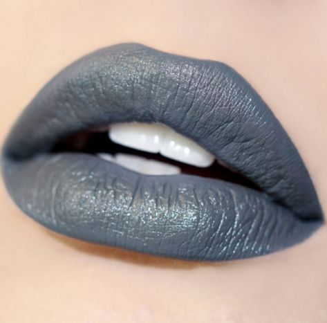 Grey Lips, Grey Lipstick, Lip Color, Lips, Satin, Makeup, Grey, Blue, Color