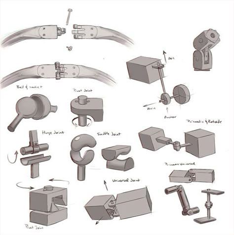 Adara Sanchez Anguiano, Mech Joints, Adara Sanchez, Mechanical Joints, Robot Parts, Mechanical Arm, Mechanical Parts, Arte Robot, Robots Concept