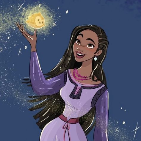 🌟✨️So I make this wish...✨️🌟 . . . #disneyprincess #wish #disney #disneywish #disneyanimation #disney100 #disneyparks #disneydolls #fanart | Instagram Wish Asha, Wish Disney, Disney Princes, Disney Dolls, Cartoons Series, Mystical Creatures, Art Base, Disney Films, Disney Princesses