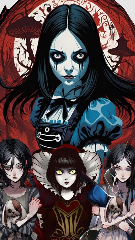 Alice madness returns 🖤 #alicemadnessreturns #videogame #alice #alicemarauders Bad Alice In Wonderland, Creepy Alice In Wonderland Art, Alice In Wonderland Horror, Evil Alice, American Mcgee, American Mcgee’s Alice, Alice In Wonderland Artwork, Dark Alice In Wonderland, Wonderland Artwork