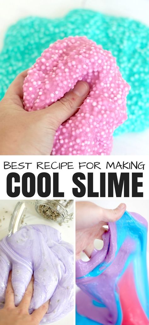 Simple Slime Recipe With Borax for Easy Slime |Little Bins fior Little Hands Slime With Borax, Borax Slime Recipe, Ultimate Slime, Sensory Activities For Preschoolers, Cool Slime Recipes, Homemade Slime Recipe, Borax Slime, Edible Slime, Resep Slime