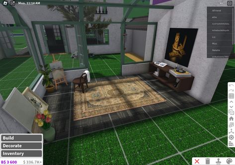 Bloxburg 80s House, Bloxburg 90s House, Vintage Home Bloxburg, Apartment Interior Bloxburg, Vintage Bloxburg House Interior, Bloxburg Window, Cozy Bloxburg House, Bloxburg Apartment Layout, Bloxburg Apartment