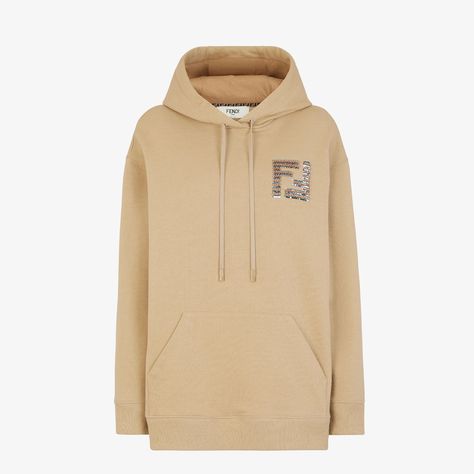 Fendi Hoodie, Fendi Sweater, Oversize Sweatshirt, Contrasting Colours, Drawstring Hoodie, Cotton Hoodie, Hooded Sweater, Oversized Sweatshirt, Yoga Wear