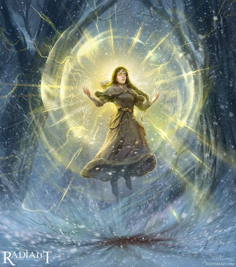 Aurelia, Divine Intervention , Ludvik Skopalik on ArtStation at https://www.artstation.com/artwork/0X9k38 Light Magic Powers, Arcane Magic, Divine Intervention, Magical Power, Magic Aesthetic, Fantasy Story, Dungeons And Dragons Characters, Light Magic, Gandalf