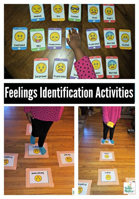 Emotion regulation is important to children's social and emotional development.Teaching kids how to identify their feelings teaches them self control. Emotion Puzzles Preschool, Feelings Identification, Emotions Preschool Activities, Regulation Activities, Emotional Regulation Activities, Empathy Activities, Coping Methods, Feelings Games, Teaching Emotions