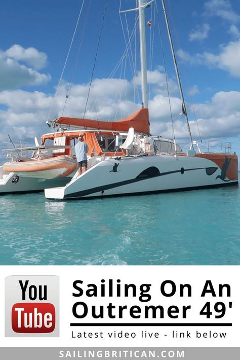 Join us for a sail on and Outremer 49' in The Bahamas! #sailing #sailboat #Bahamas  via @sailingbritican Bahamas Sailing, Sailing Videos, Paradise Island Bahamas, Sailboat Living, Boat Paint, Living On A Boat, Sailing Holidays, Sailing Trips, Sailing Adventures