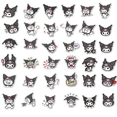 Stickers For Headphones Printable, Headphone Stickers, Stickers Kuromi, Cute Kuromi, Kutek Disney, Hello Kitty Printables, Paper Dolls Clothing, Crystal Stickers, Hello Kitty Crafts