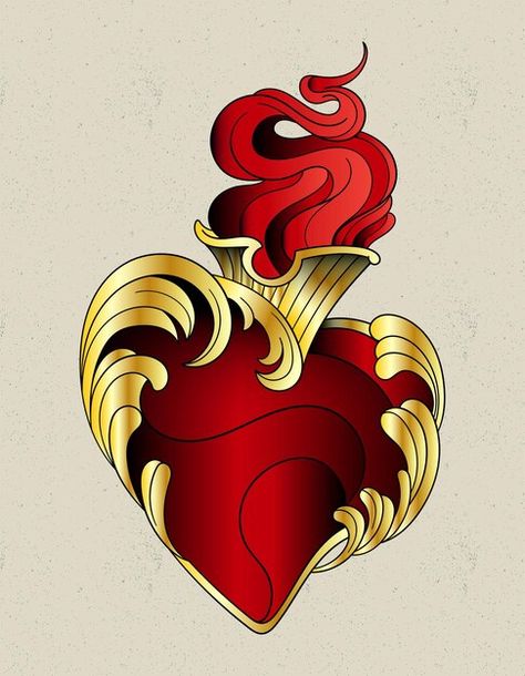 User4565329 | Freepik Heart Tattoo Traditional, Aztec Warrior Tattoo, Traditional Heart, About Heart, Aztec Warrior, Tattoo Traditional, Warrior Tattoo, New School Tattoo, School School