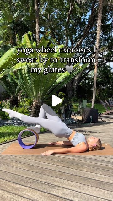 Jordan Artman on Instagram: "If you’ve never tried yoga wheel exercises, trust me when I say you’ll be sore for DAYS💃🩶wearing my brand @koshafit 🪄 
•
•
#athomeworkouts  #yogawheel  #yogawheelexercises #workoutsforwomen" Yoga Wheel Exercises, Wheel Yoga, Deep Core, Yoga Wheel, Low Impact Workout, Sciatica, Core Workout, Me When, Say You