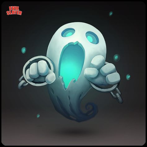 Ghost by Sephiroth-Art Pumpkin Concept Art, Ghost Character Art, Ghost Concept Art, Ghost Character Design, Cute Halloween Monsters, Cute Ghost Art, Sephiroth Art, Ghost Monster, Ghost Character