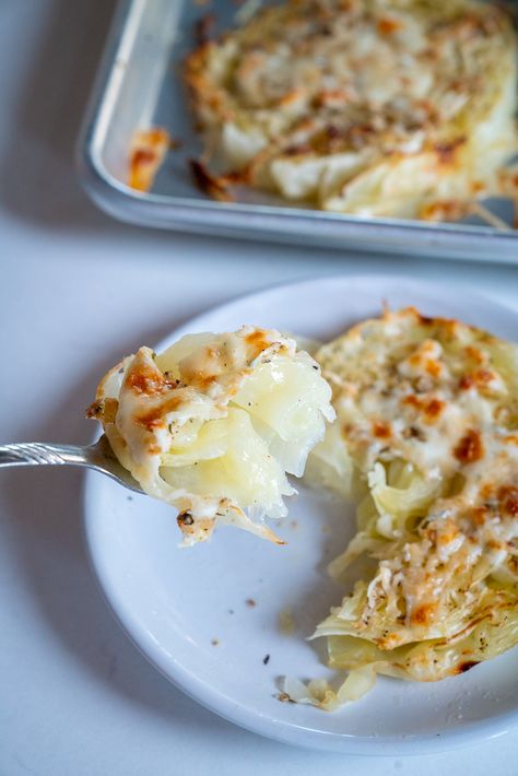 Cheesy Baked Cabbage Steaks, Cheesy Cabbage Steaks, Twelve Tomatoes, Cheese Cabbage, Cabbage Steak, Baked Cabbage Steaks, Cheesy Cabbage, Baked Cabbage, Cabbage Steaks