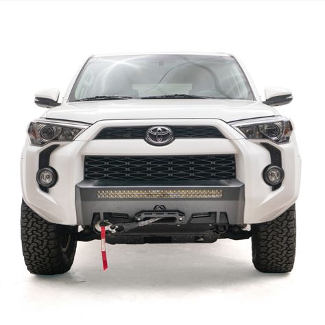 The perfect combination of form and function. The newest F4 Hidden Winch Mount for the 5th Gen Toyota 4-Runner was made for the ultimate adventurous spirit. Key features include winch-ready design; integrated d-ring mounts; retains factory tow hooks, and integrated 30" LED light bar housing. Always Made in the USA! Ready to buy at Pure4Runner.com 4runner Trd Pro, Toyota 4 Runner, 4runner Limited, Toyota 4runner Trd, Toyota 4runner Sr5, Pre Runner, Toyota 4, 4 Runner, Led Light Bar