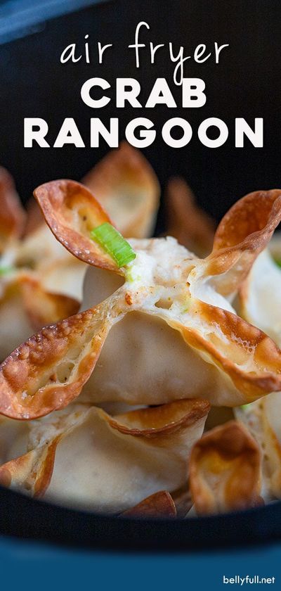 Crab Rangoons In Air Fryer, Crab Wonton Recipes Air Fryer, Easy Crab Rangoon Recipe Air Fryer, Air Fryer Rangoon, Homemade Crab Rangoon Air Fryer, Air Fried Appetizers, Air Fryer Recipes Snacks Appetizers, Sweet Crab Rangoon Recipe, Appetizer Recipes Air Fryer