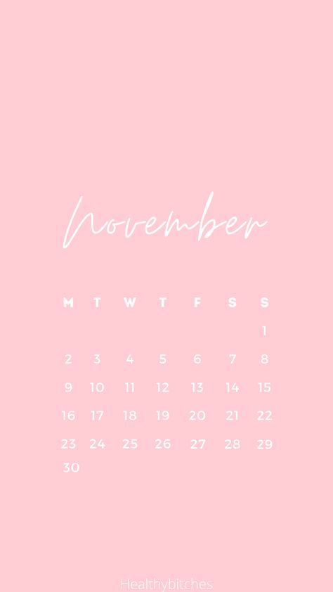 Pink November Calendar 2024, Pink November Wallpaper, November Things, Pink November, Pink Calendar, Pink Wallpaper Ipad, Ig Quotes, November Wallpaper, Fall Stickers