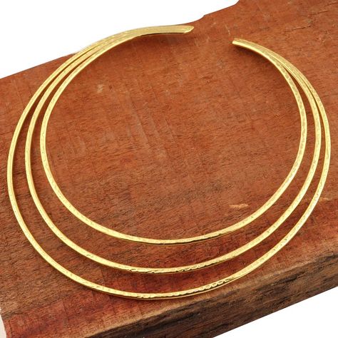 Buy Handcrafted Choker-hasli Necklace, Three Layer Hasli, Pure Brass Jewelry, Hasli Aaaryawoman Necklace, Boho Jewelry, Gifts Jewelry Online in India - Etsy Hasli Necklace, Gifts Jewelry, Wedding Jewellery Necklace, Necklace Boho, Necklace Size, Three Layer, Brass Jewelry, Personalized Accessories, Necklace Sizes