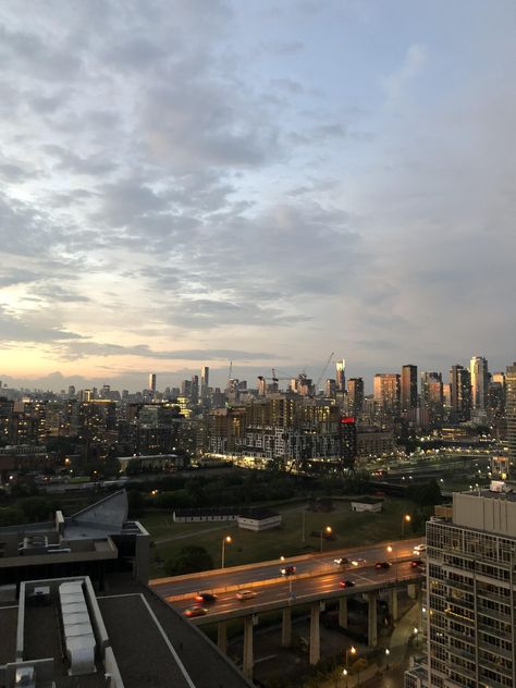 View from my balcony when I was in Toronto summer 2018 #city #cities #buildings #photography New York City View From Balcony, City View From Balcony, Toronto Aesthetic, Ontario Summer, Toronto Summer, Fire Ladder, Canada Trip, Buildings Photography, California Vibe