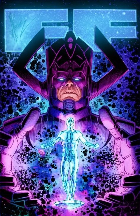 Dark Celestial, Galactus Marvel, Silver Surfer Comic, Marvel Wall Art, Surfer Art, Bd Art, Wolverine Art, Marvel Superheroes Art, Marvel Tattoos