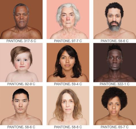 This Artist Took 4,000 Portraits to Show the Range of Human Skin Color—and the Results Exceeded the Pantone Library | artnet News Skin Tone Chart, Color Worksheet, Human Skin Color, Clay Color, Photographs Of People, Color Worksheets, Color Spectrum, Human Face, Permanent Makeup