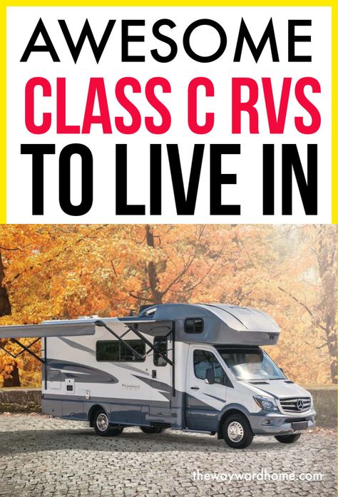 Class C Rv Living, Class C Rv Full Time Living, Class C Rv Floor Plans, Small Class C Rv, Campers And Rv, Motorhome Life, Camper Organization Rv Living, Winnebago View, Trailer Makeover