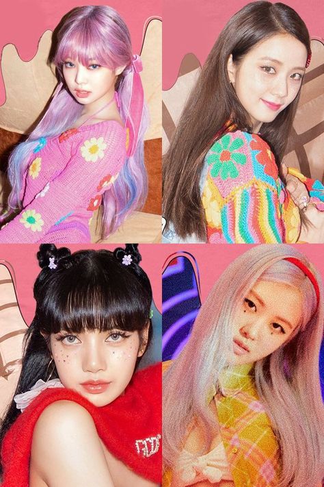 Blackpink Quiz, Blackpink Ice Cream, Blackpink Official, Blackpink Ice-cream, Mariana Avila, Friendship Photoshoot, Pink Wallpaper Girly, Wallpaper Girly, Blackpink Wallpaper